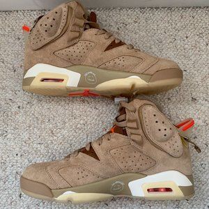 Jordan 6 British Khaki Cactus Jack Travis Scott Sz 9 NWT